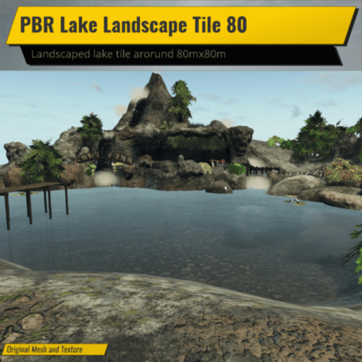 PBR Lake Landscape Tile 80